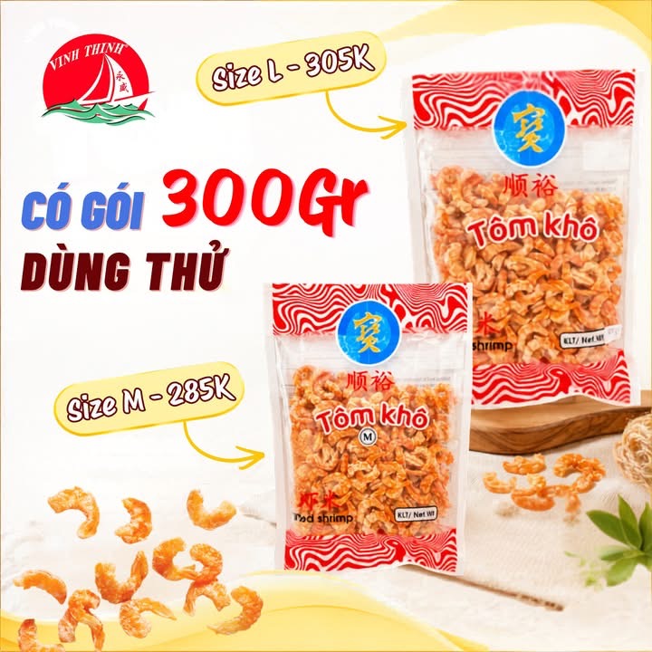 Tôm khô size L – 300gr